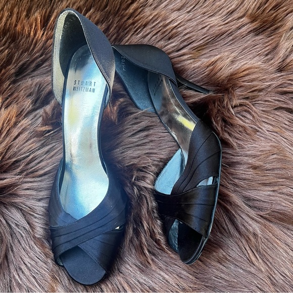 Stuart Weitzman “Crissy” Satin Pumps - Picture 2 of 14